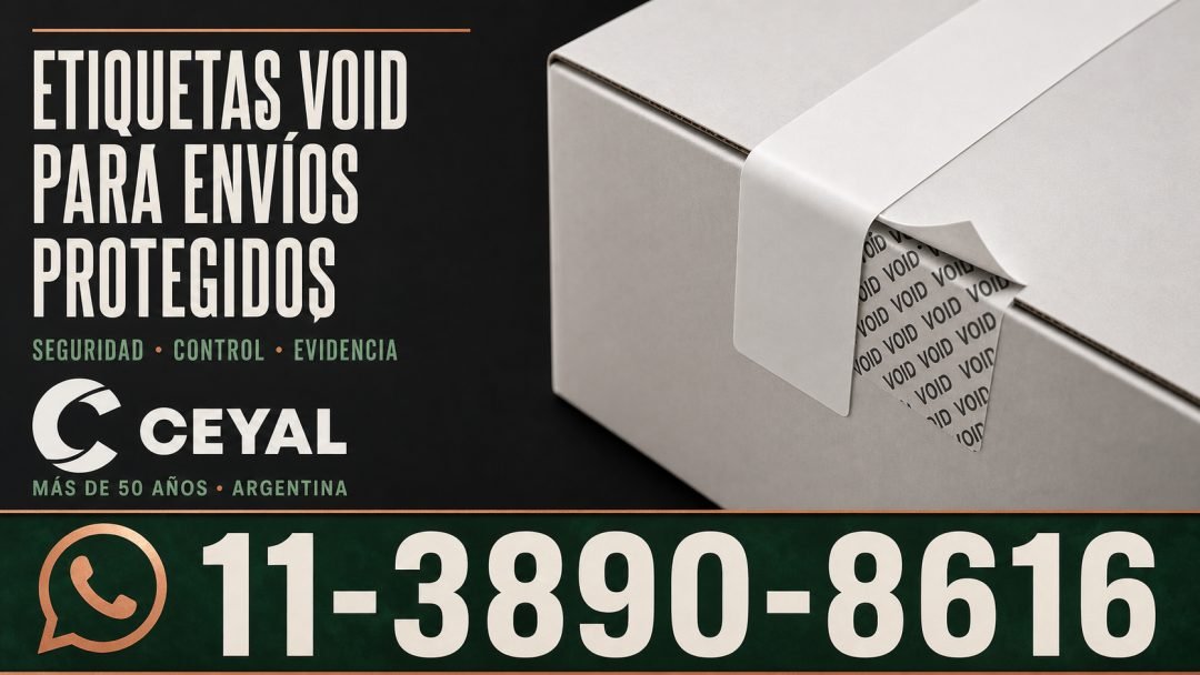 Etiquetas VOID para envíos protegidos