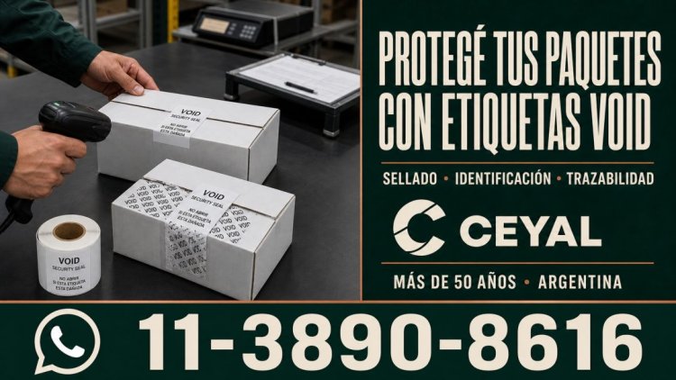 Protegé tus paquetes con etiquetas VOID