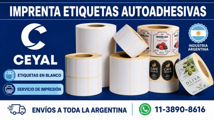Imprenta de etiquetas autoadhesivas: en blanco o impresas