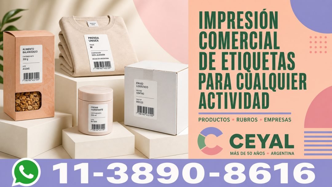 Impresión comercial de etiquetas para cualquier actividad