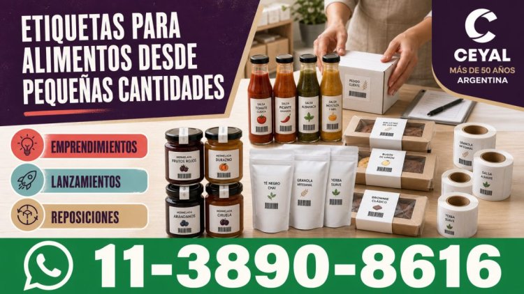 Etiquetas para alimentos desde pequeñas cantidades