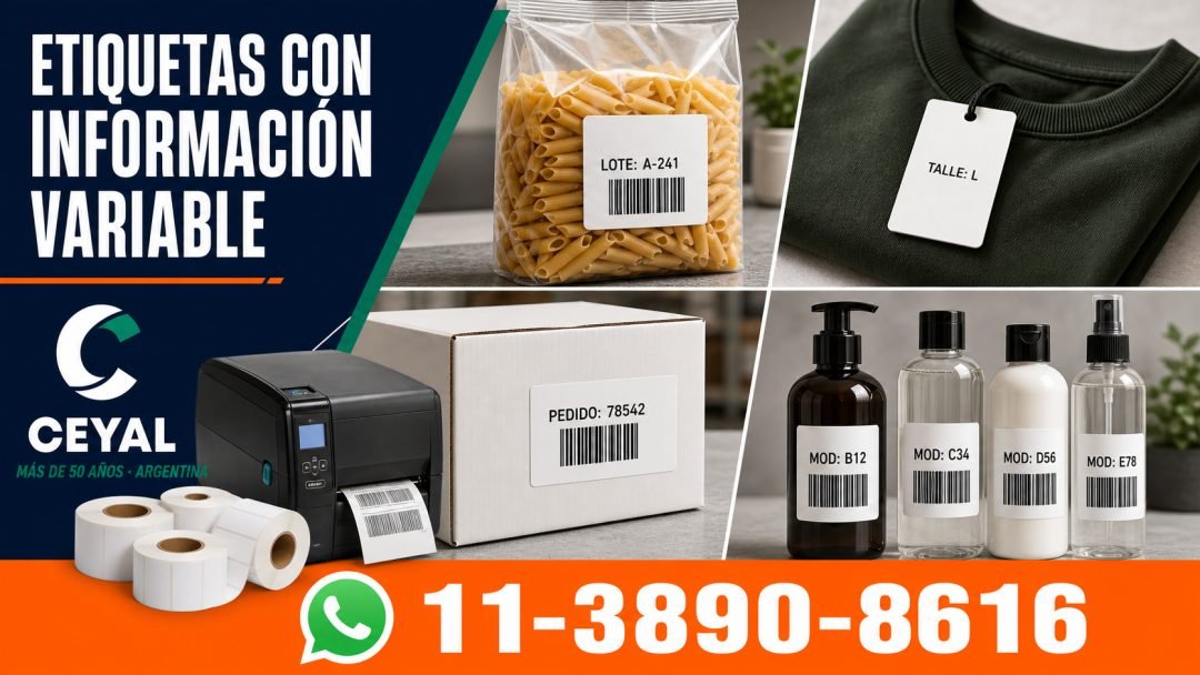 Impresión de etiquetas con información variable