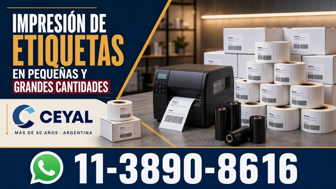 Impresión de etiquetas en pequeñas y grandes cantidades