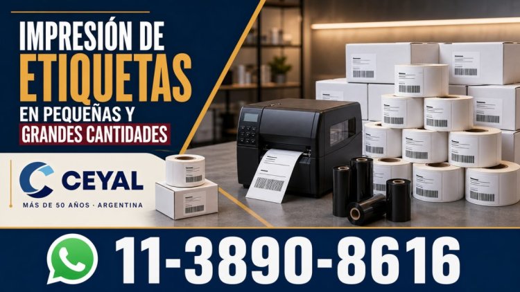 Impresión de etiquetas en pequeñas y grandes cantidades