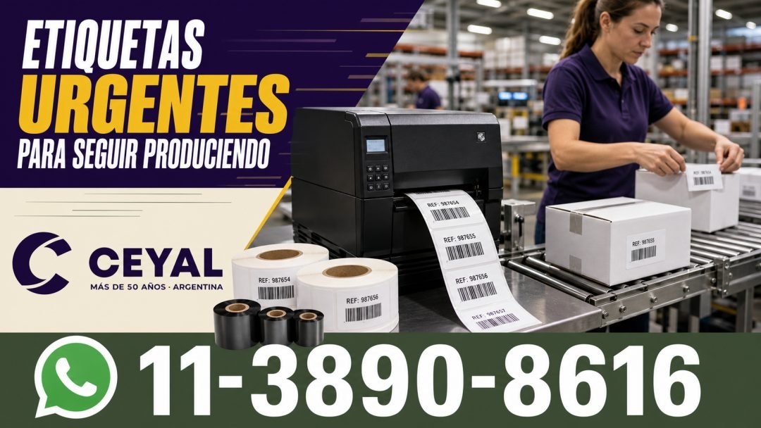 Etiquetas urgentes para que tu producción no se detenga