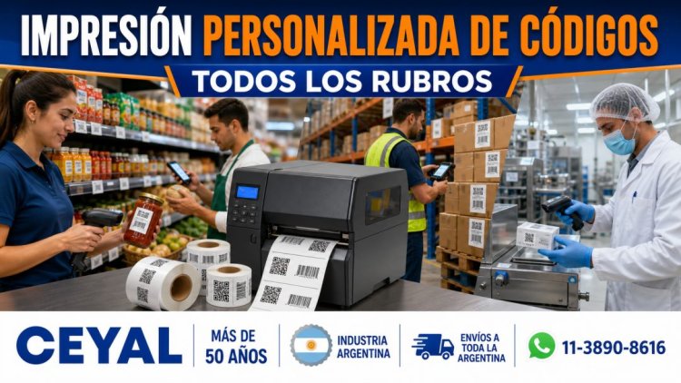Impresión personalizada de códigos para todos los rubros