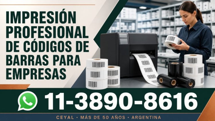 Impresión profesional de códigos de barras para empresas