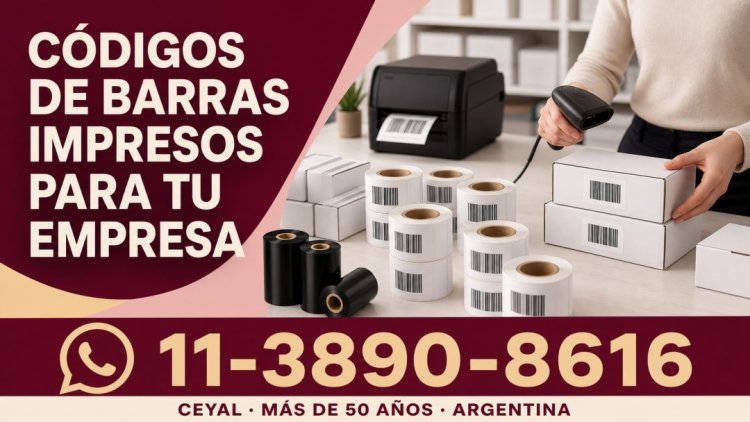 Códigos de barras impresos para tu empresa