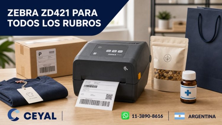 Zebra ZD421 para comercios, industrias y distintos rubros