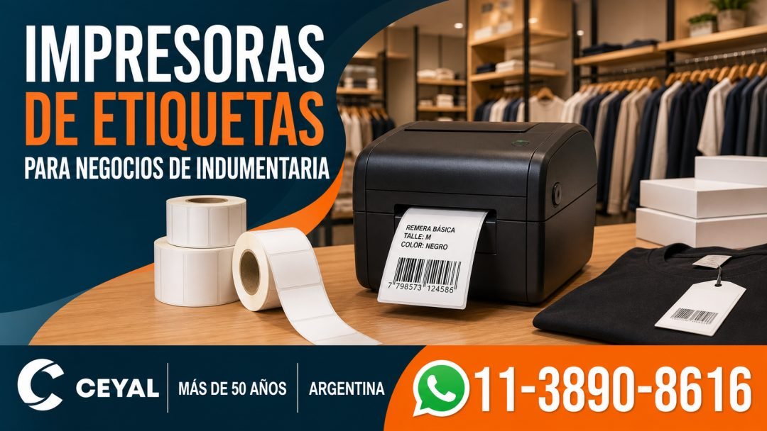 Impresoras de etiquetas para negocios de indumentaria