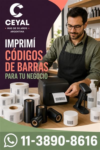 Imprimí códigos de barras para tu negocio