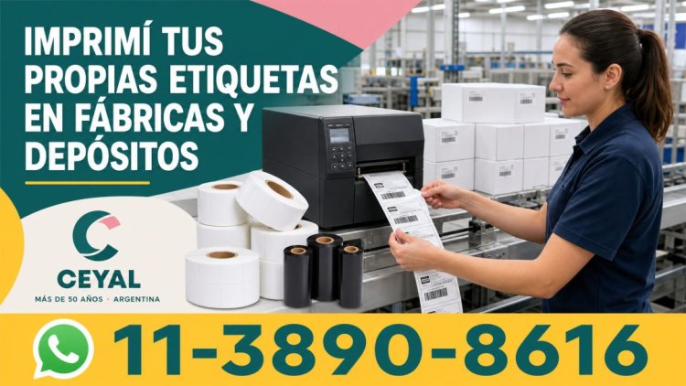 Imprimí tus propias etiquetas en fábricas y depósitos