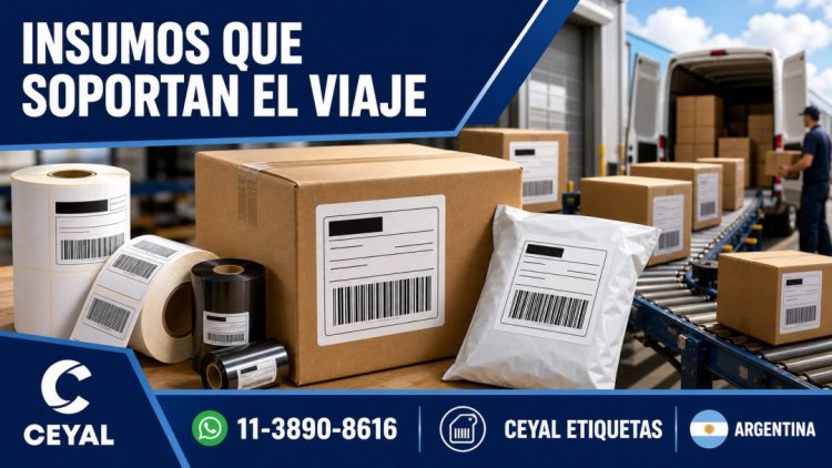 Insumos de etiquetado que soportan el viaje
