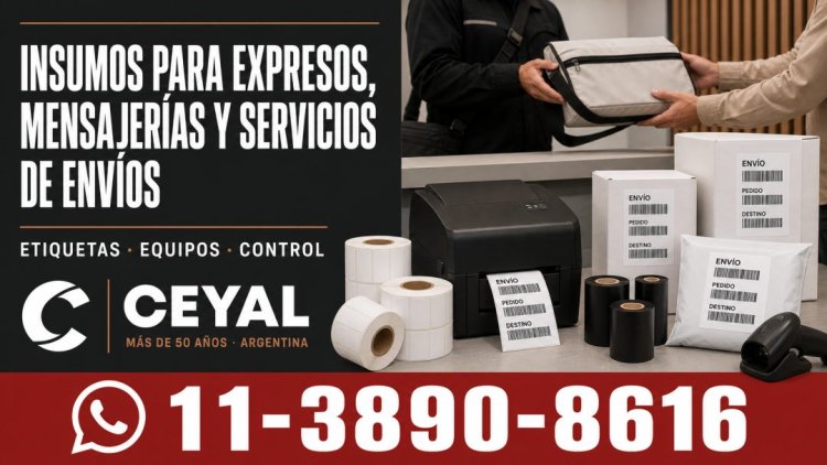 Insumos para expresos, mensajerías y servicios de envíos