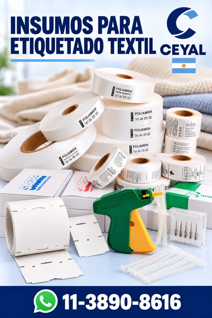 Materiales textiles, etiquetas y accesorios CEYAL