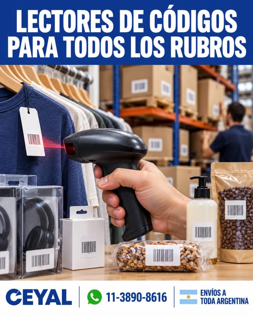 Lectores de códigos de barra para todos los rubros