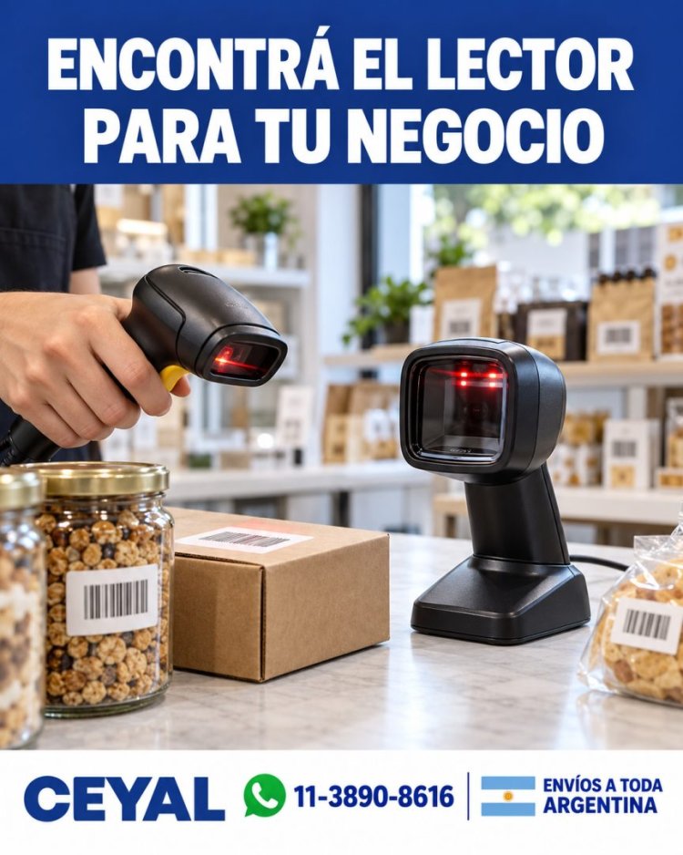 Encontrá el lector para tu negocio: lectores de mano y con base