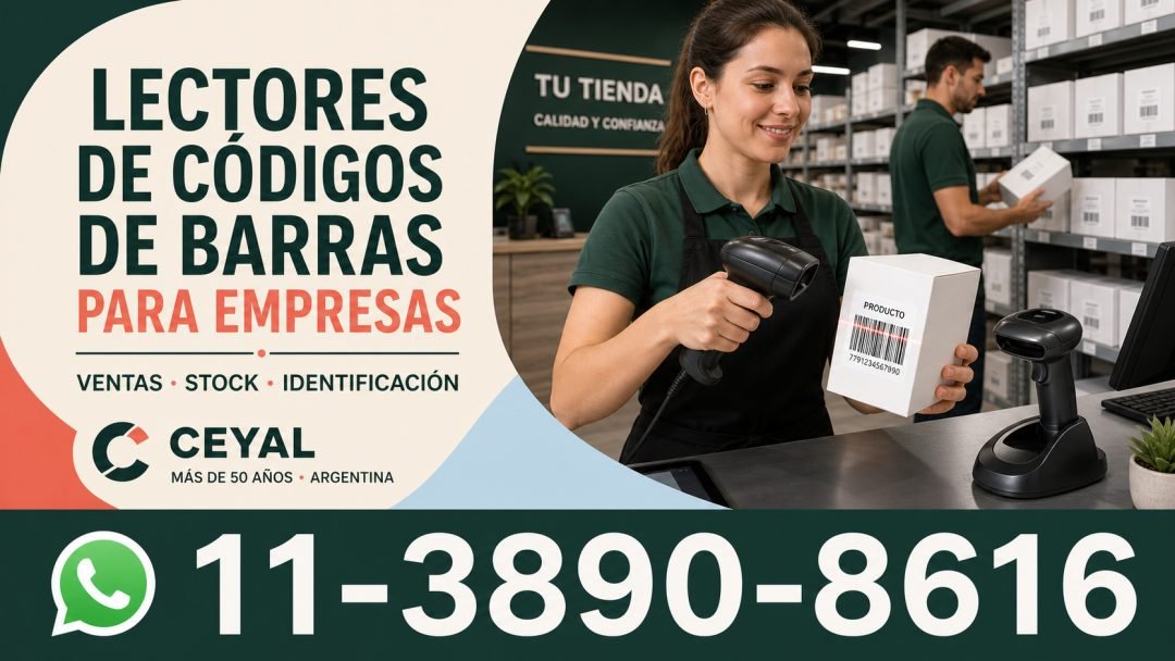 Lectores de códigos de barras para comercios y empresas