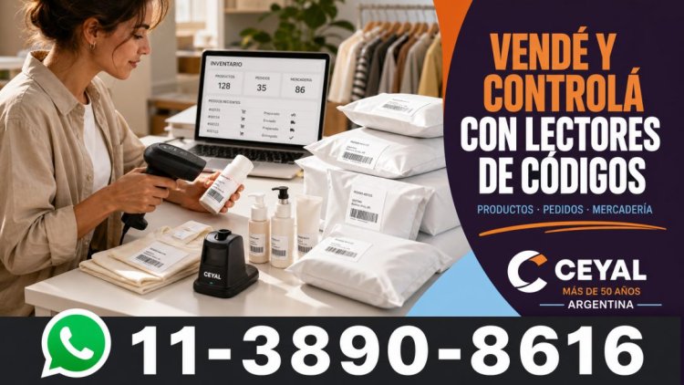 Vendé y controlá con lectores de códigos
