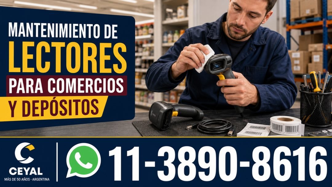 Mantenimiento de lectores para comercios y depósitos