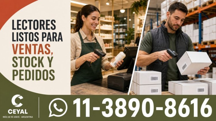 Lectores listos para ventas, stock y pedidos
