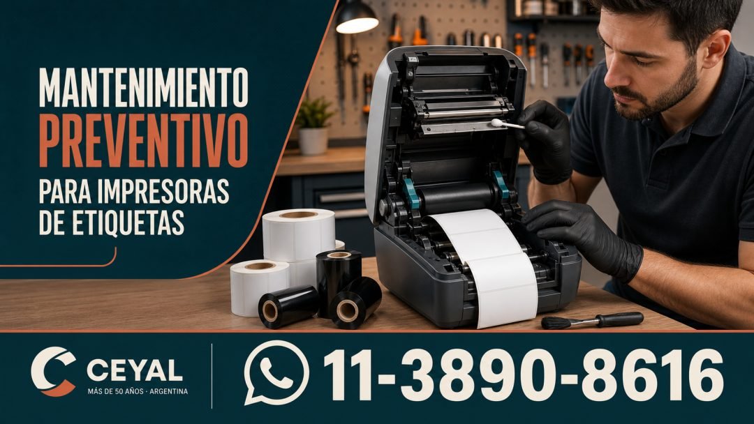 Mantenimiento preventivo para impresoras de etiquetas