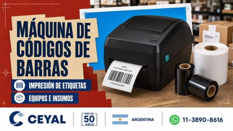 Máquina de códigos de barras para tu negocio