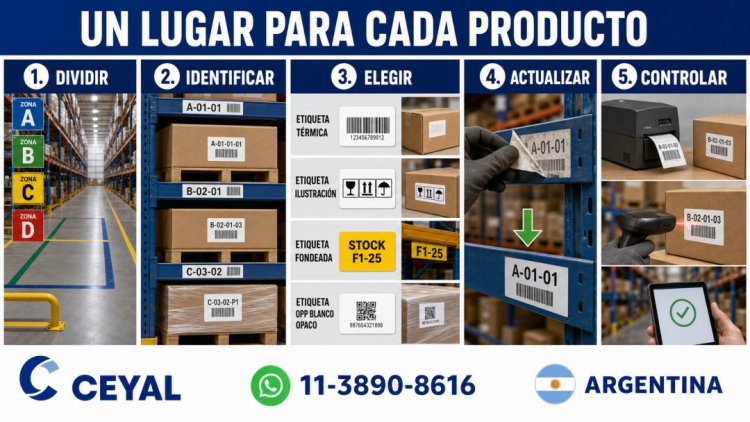 Cinco pasos para ordenar un depósito con etiquetas