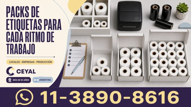 Packs de etiquetas para cada ritmo de trabajo