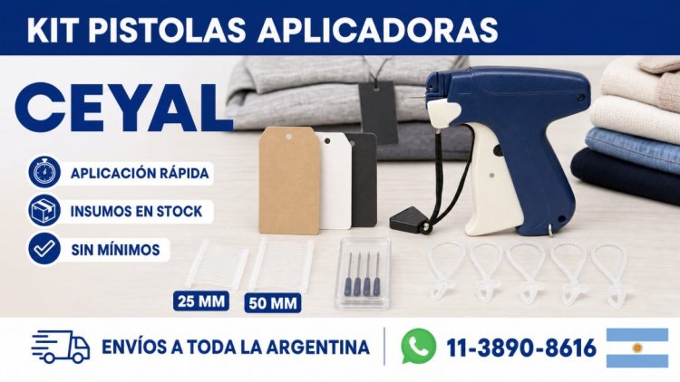 Pistolas aplicadoras para etiquetas colgantes: todo lo que necesitás