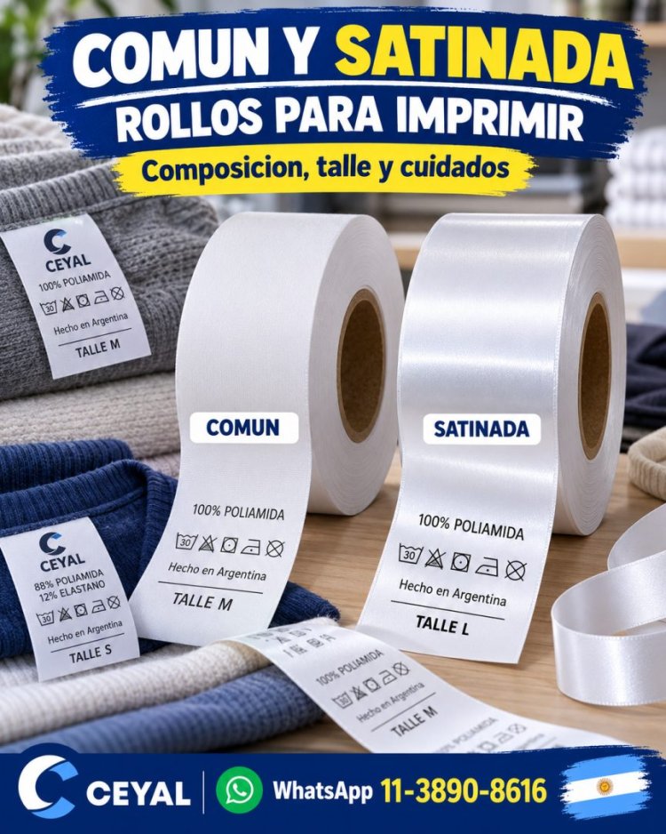 Rollos de poliamida comun y satinada para imprimir