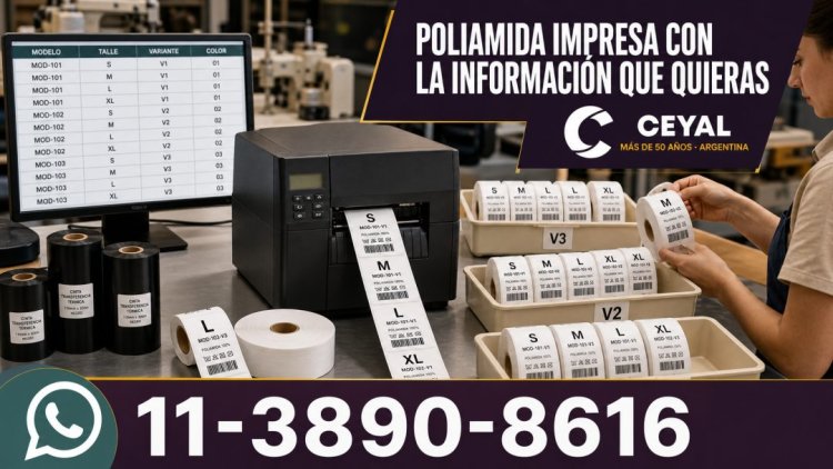 Poliamida impresa con la información que quieras