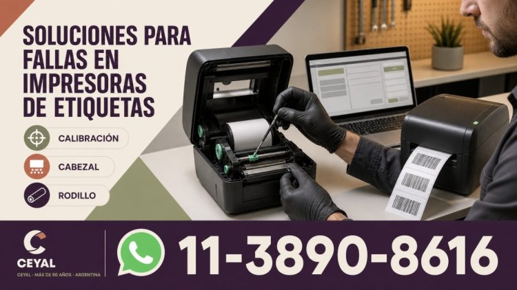 Soluciones para fallas en impresoras de etiquetas
