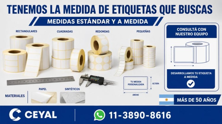 Tenemos la medida de etiquetas que buscás