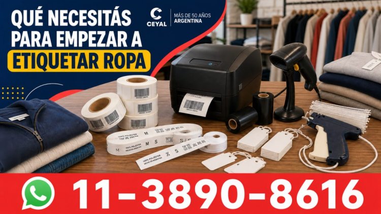 Qué necesitás para empezar a etiquetar ropa