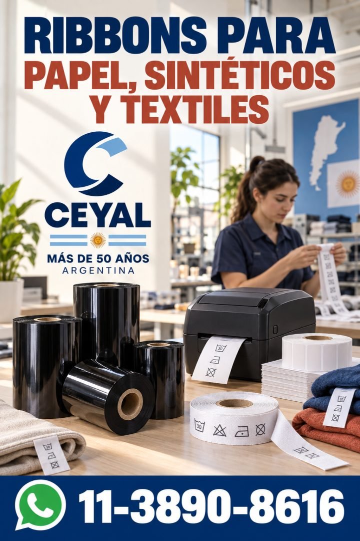 RIBBONS PARA PAPEL, SINTÉTICOS Y TEXTILES