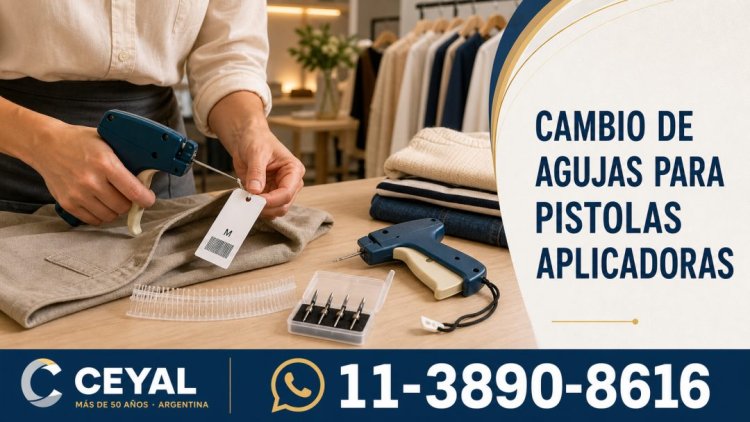 Cambio de agujas para pistolas aplicadoras