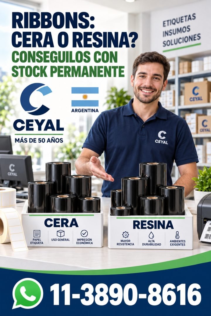 RIBBONS: CERA O RESINA? CONSEGUILOS CON STOCK PERMANENTE