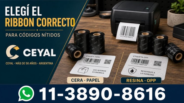 Elegí el ribbon correcto para imprimir códigos nítidos