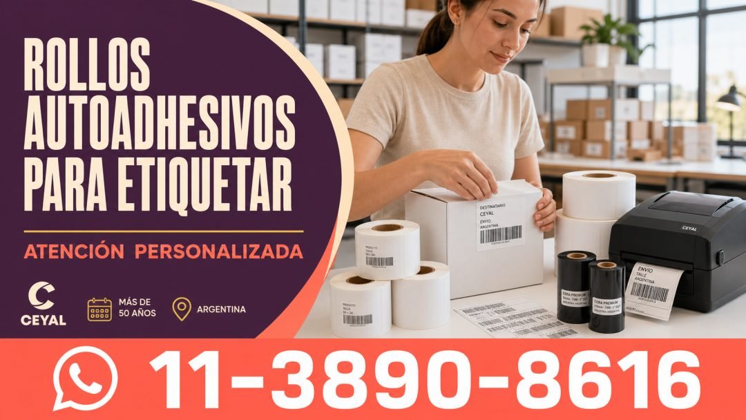 Rollos autoadhesivos para etiquetar con atención personalizada