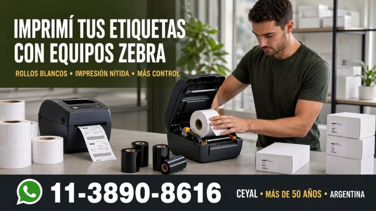 Imprimí tus etiquetas con equipos Zebra