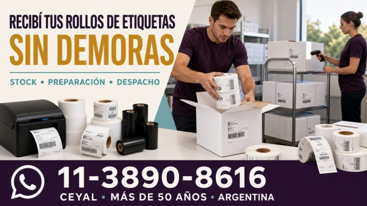 Recibí tus rollos de etiquetas sin demoras