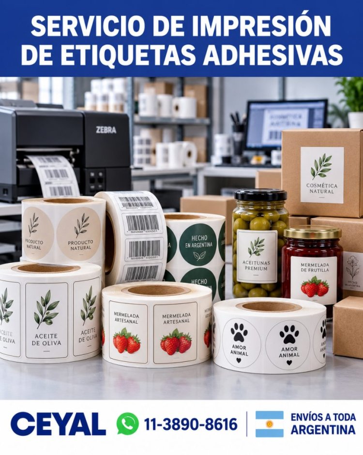 Servicio de impresión de etiquetas adhesivas