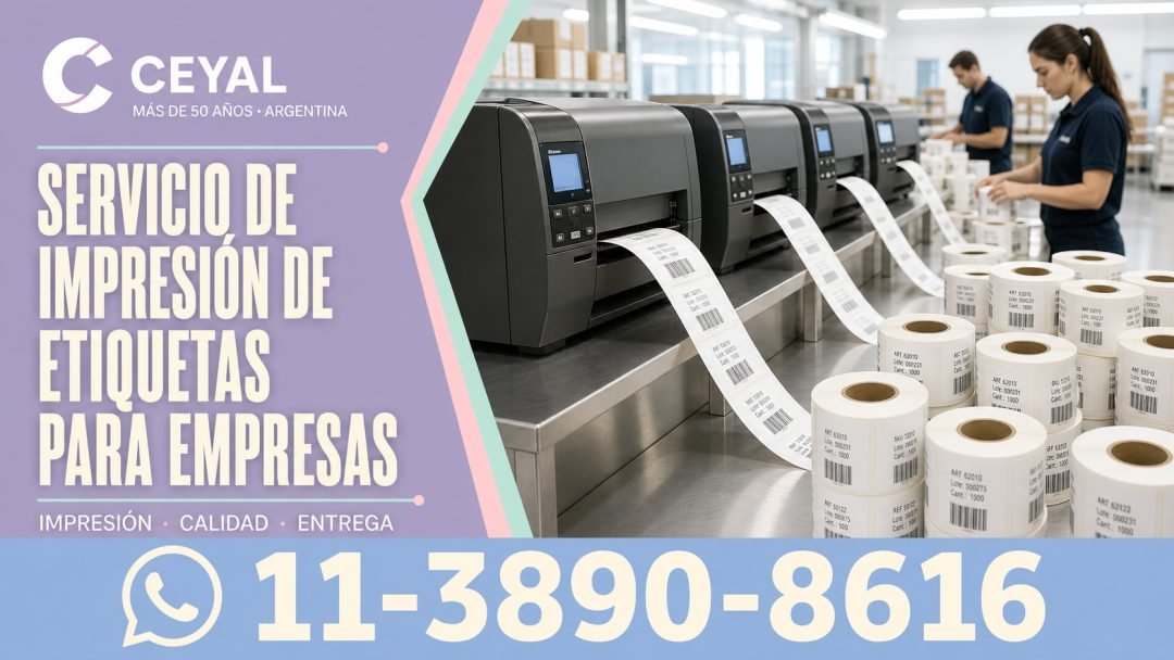 Servicio de impresión de etiquetas para empresas