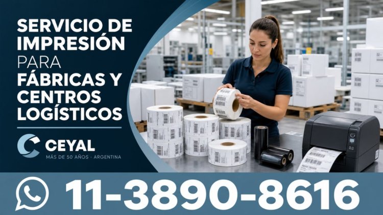 Servicio de impresión para fábricas y centros logísticos