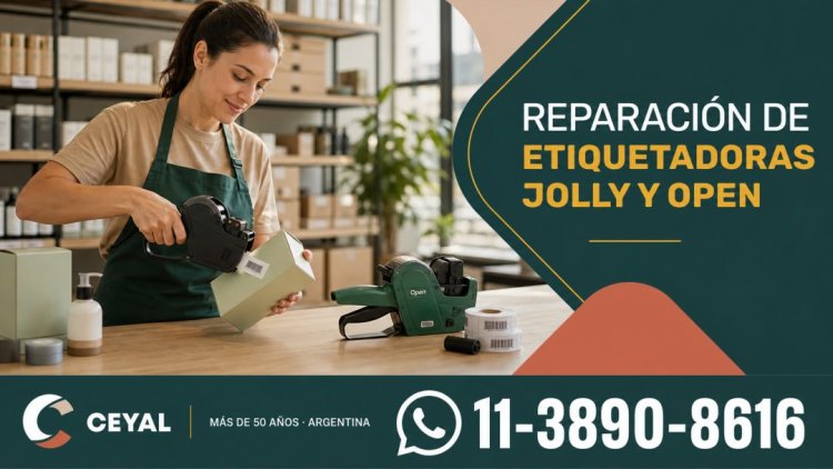 Reparación de etiquetadoras Jolly y Open