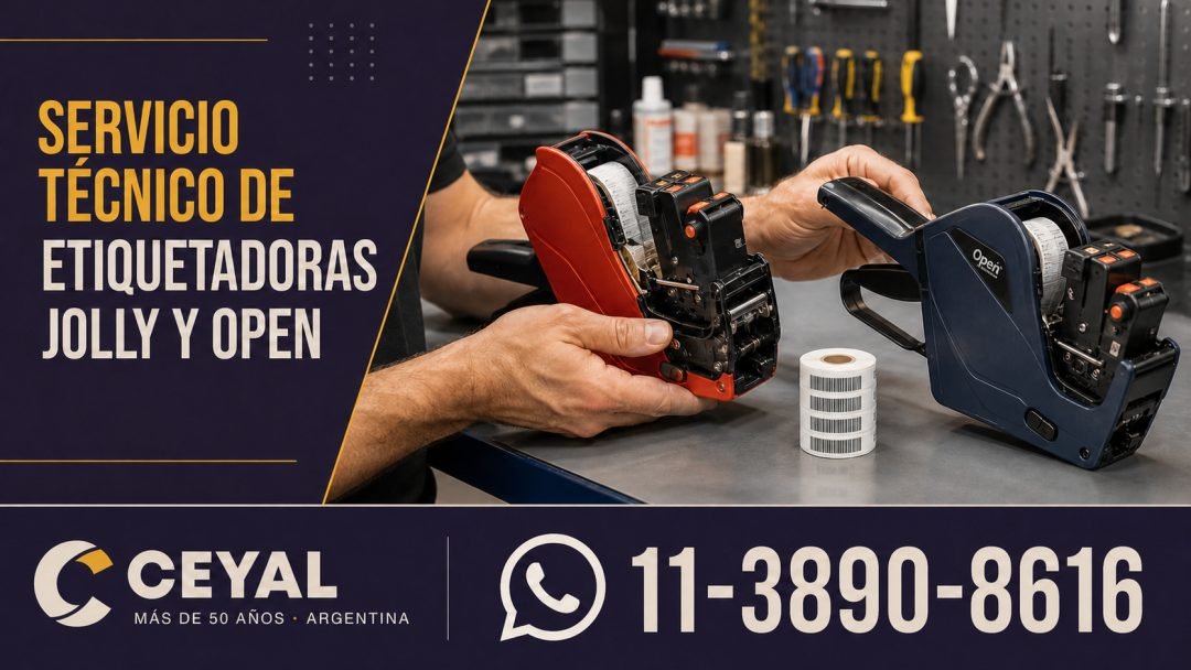 Servicio técnico para etiquetadoras Jolly y Open