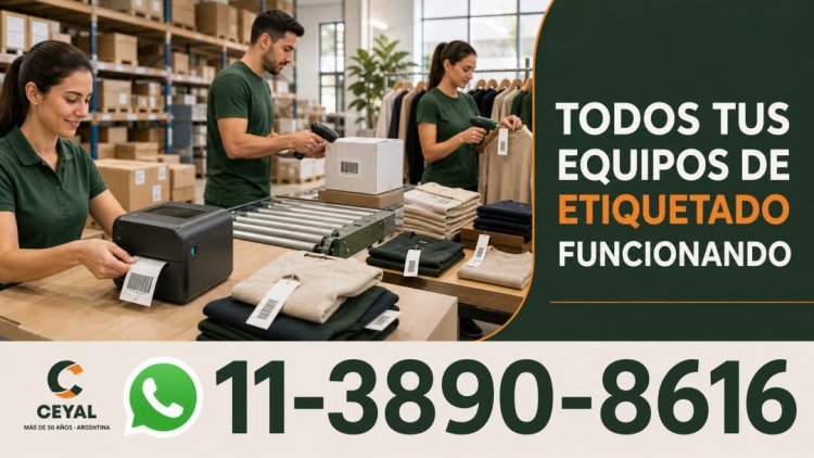 Todos tus equipos de etiquetado funcionando