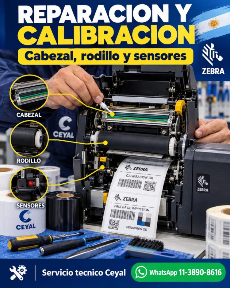 Reparacion y calibracion de impresoras Zebra