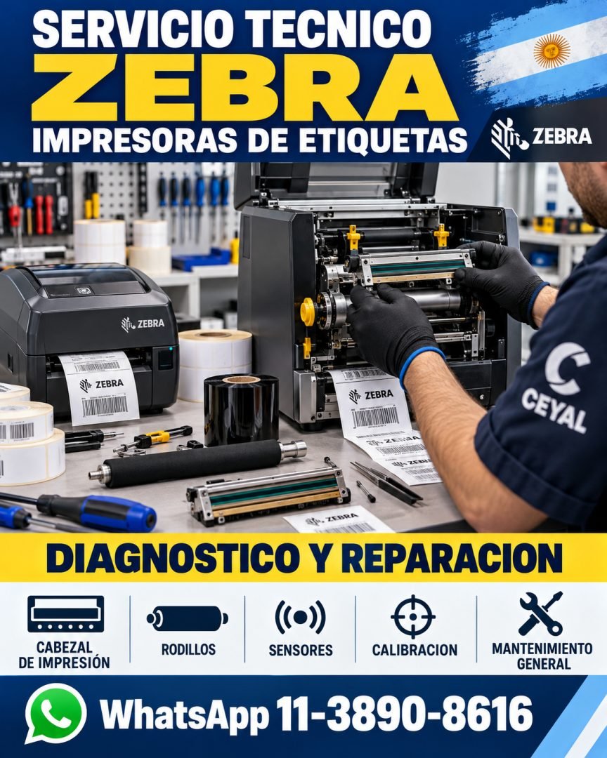 Servicio técnico Zebra para impresoras de etiquetas